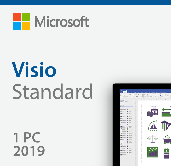 Microsoft Visio Standard 2019 - Authentic License Key - AU Stock